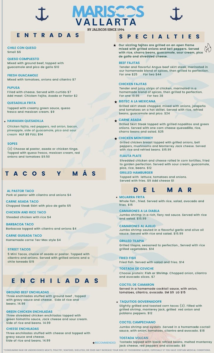 La Vallarta Menu - Image 2