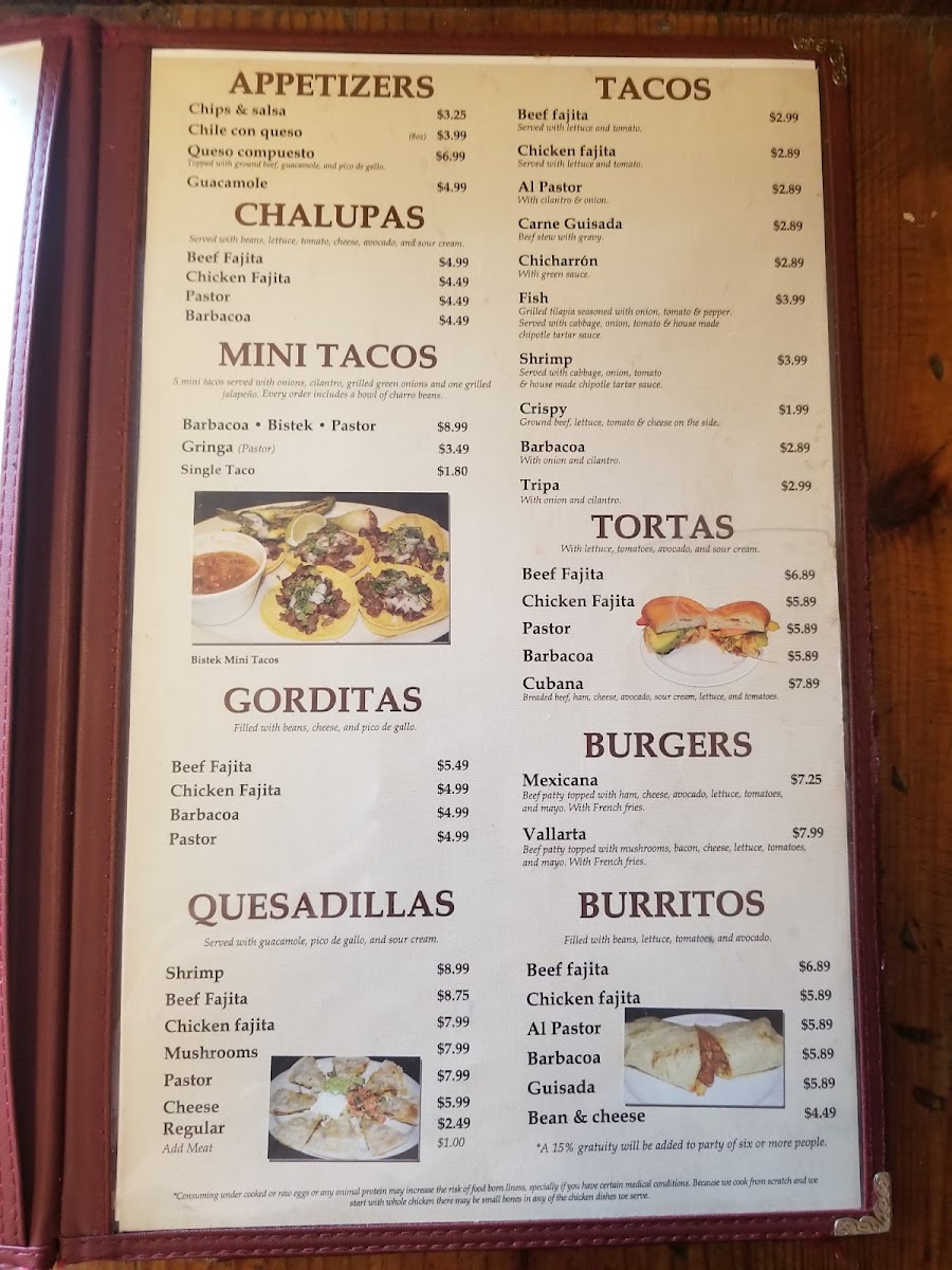 La Vallarta Menu - Image 4