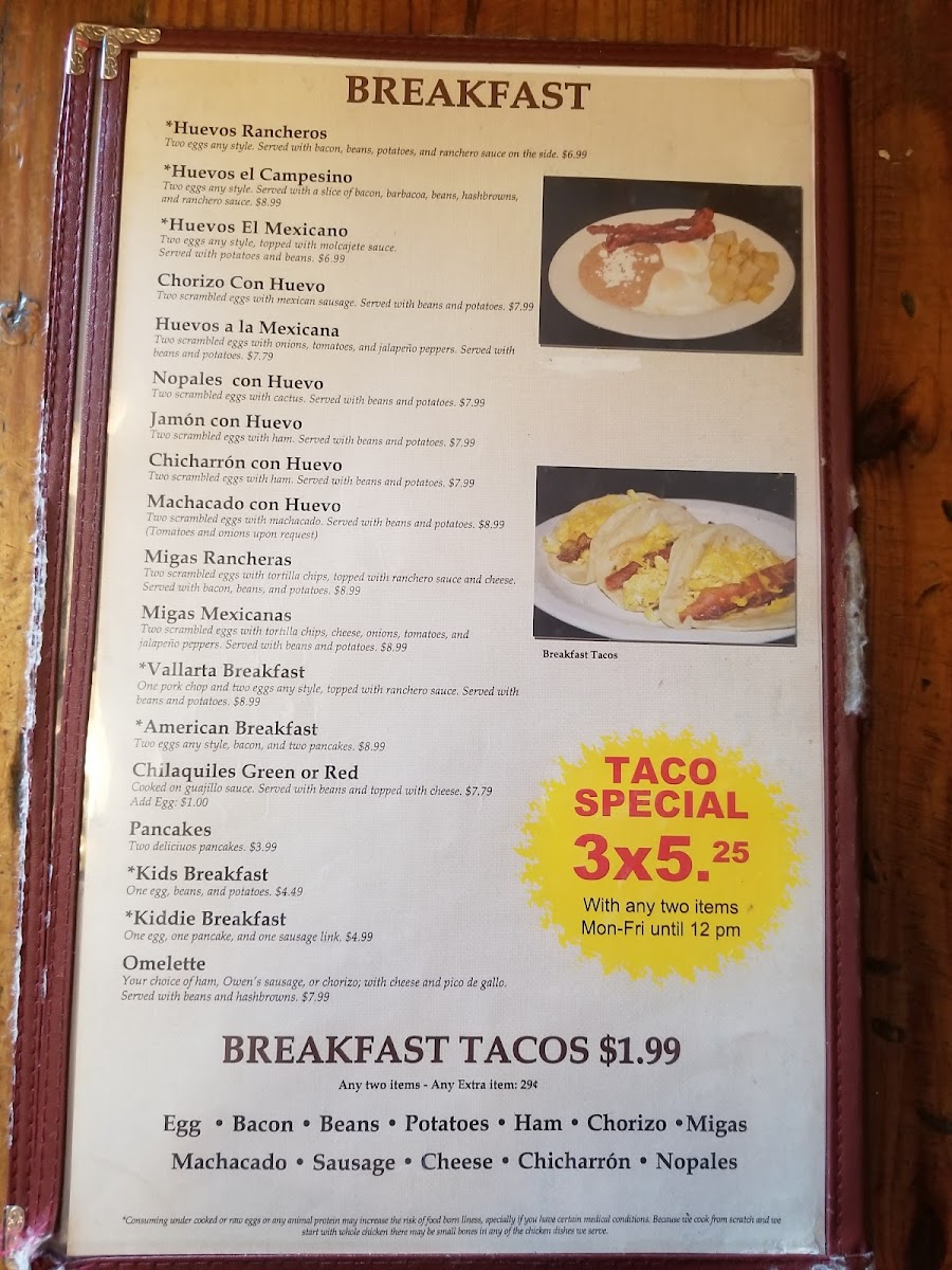 La Vallarta Menu - Image 5